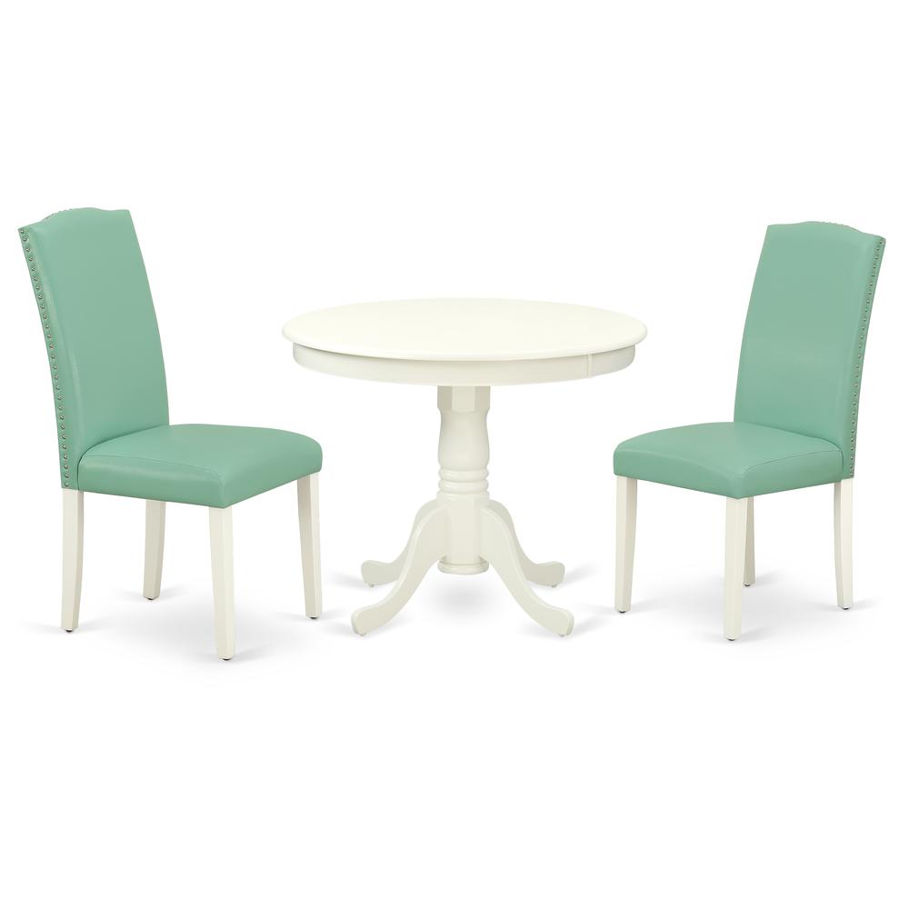 Dining Room Set Linen White, ANEN3-LWH-57. Picture 1