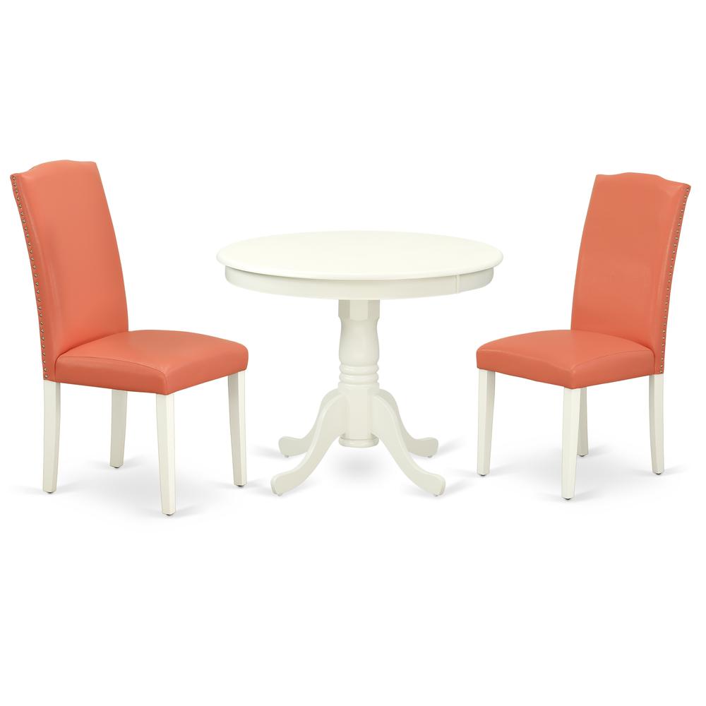 Dining Room Set Linen White, ANEN3-LWH-78. Picture 1