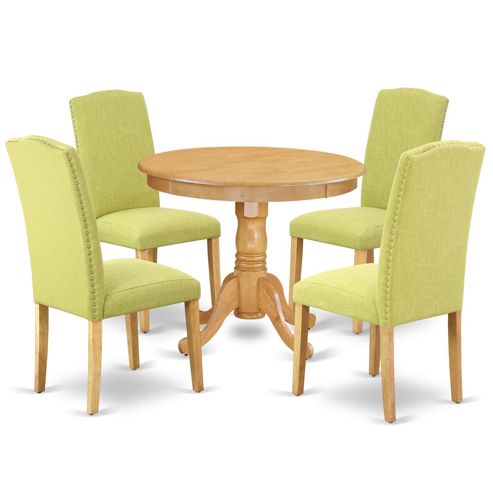 Dining Room Set Oak, ANEN5-OAK-07. Picture 1