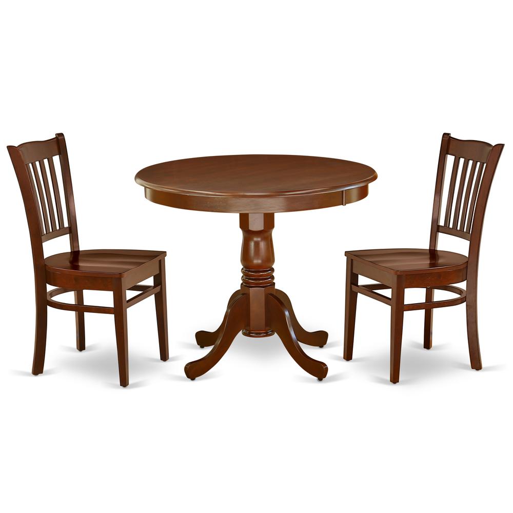 Dining Room Set Mahogany, ANGR3-MAH-W. Picture 1