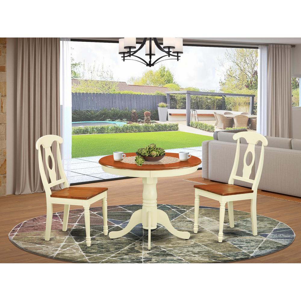 3  PcKitchen  nook  Dining  set  for  2-Dinette  Table  and  2  Kitchen  Dining  Chairs. Picture 2