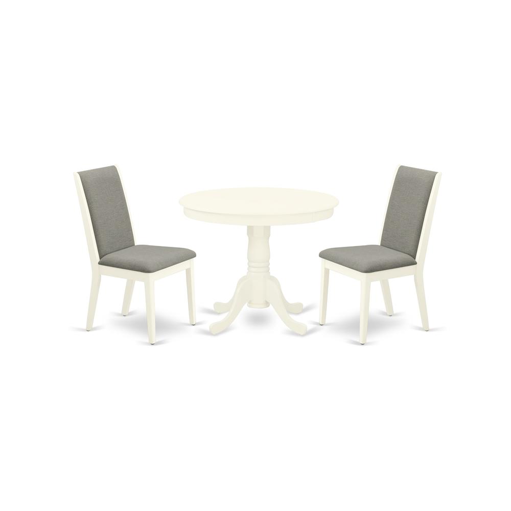 Dining Room Set Linen White, ANLA3-LWH-06. Picture 1