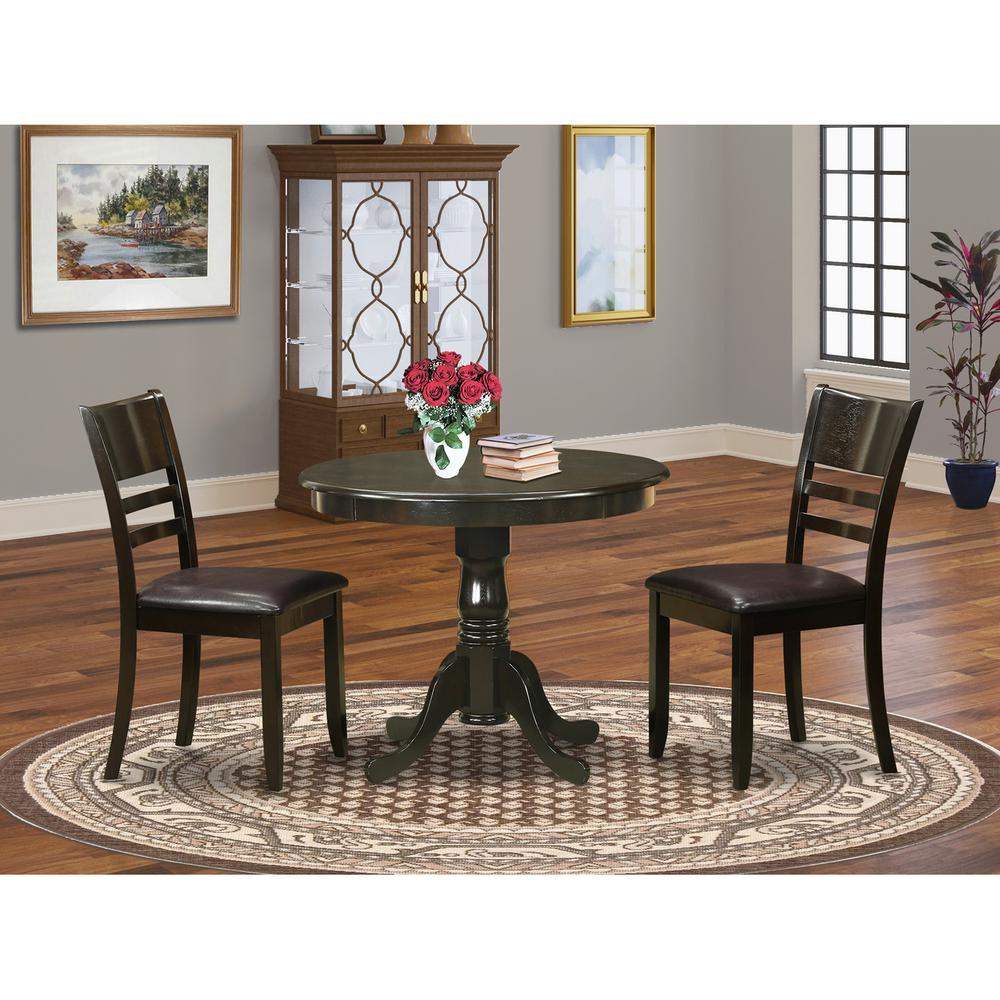 3  Pc  Kitchen  Table  set-round  Kitchen  Table  and  2  Dining  Chairs. Picture 2