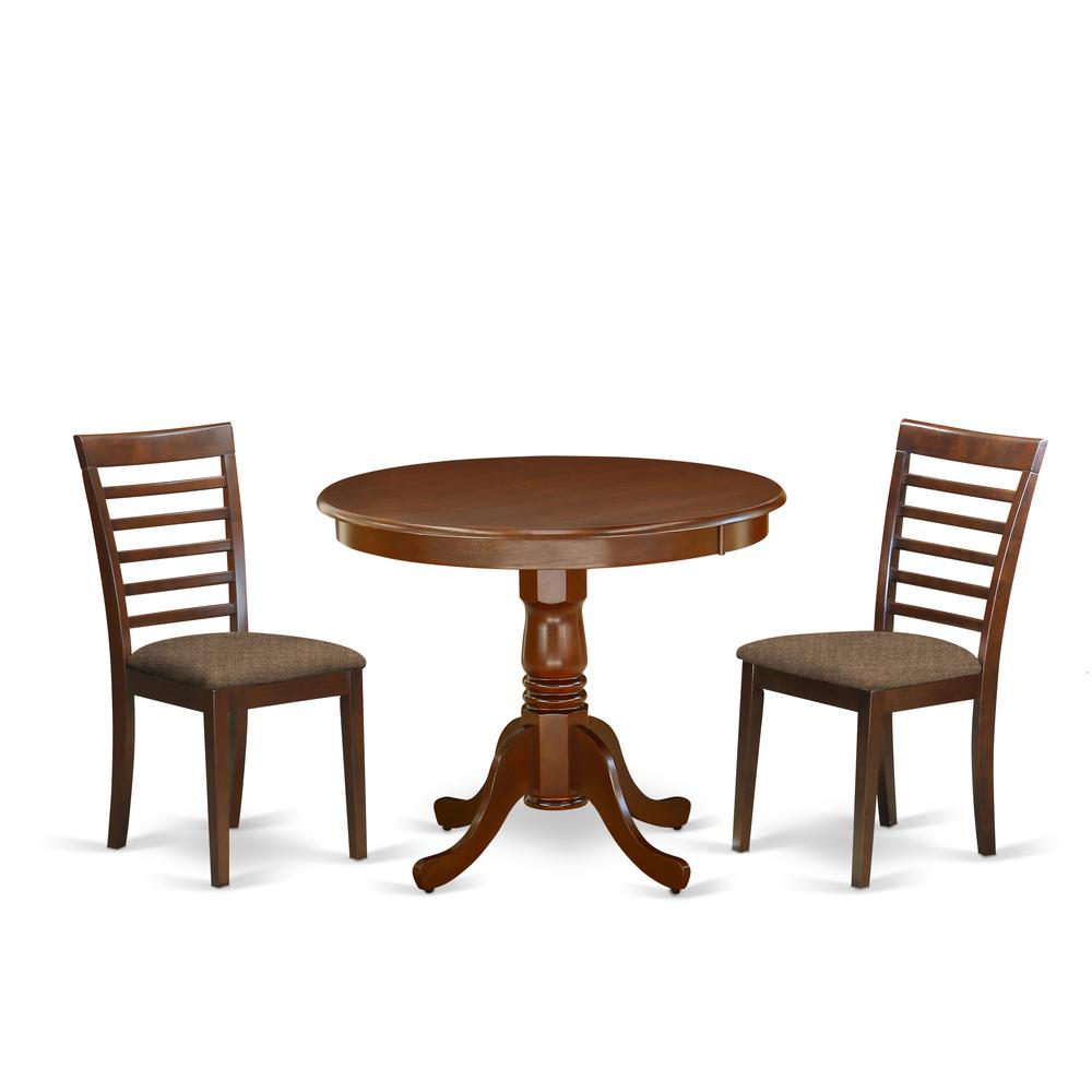 Dining Room Set Mahogany, ANML3-MAH-C. Picture 1