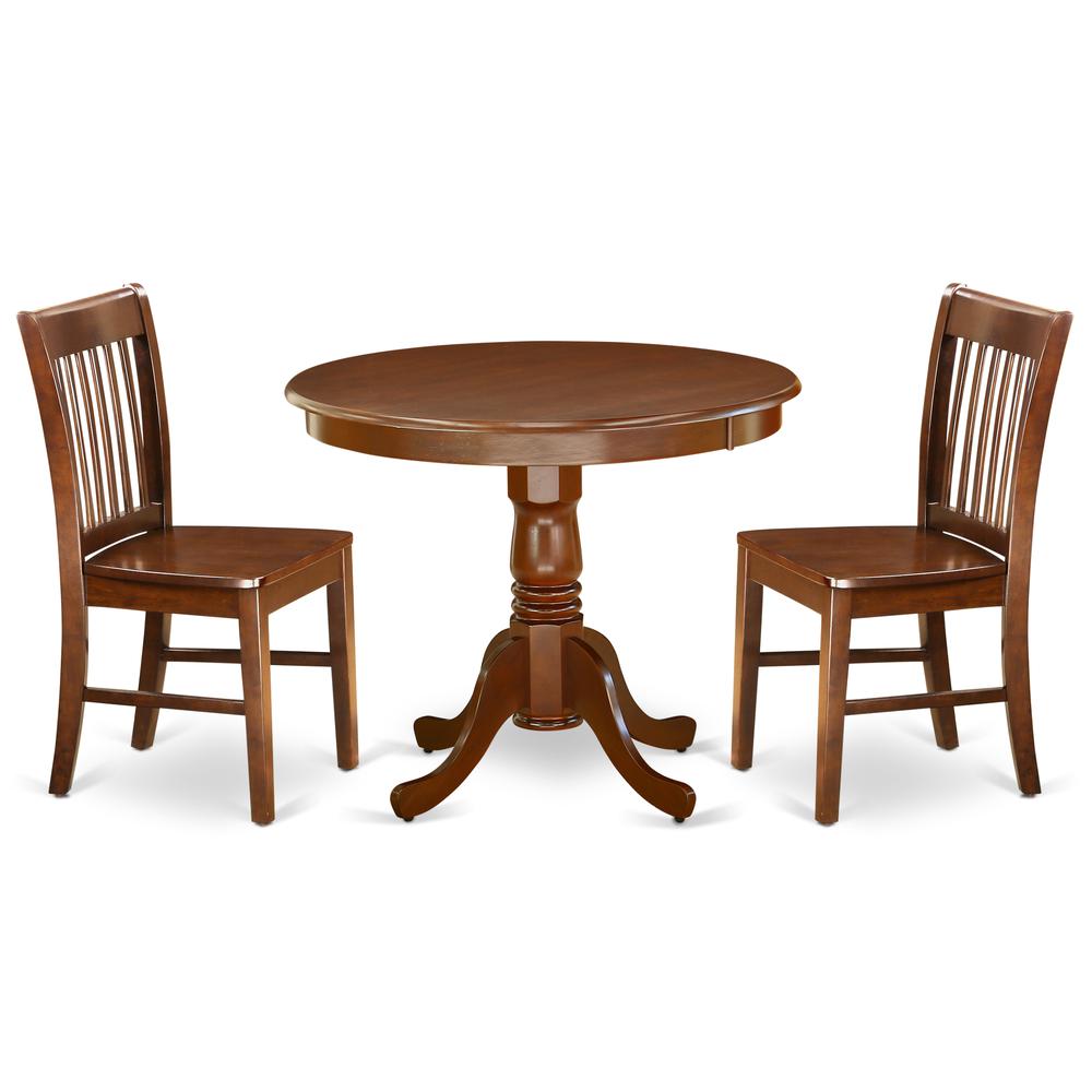 Dining Room Set Mahogany, ANNO3-MAH-W. Picture 1