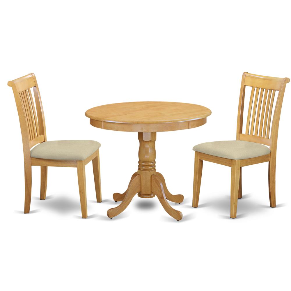Dining Room Set Oak, ANPO3-OAK-C. Picture 1