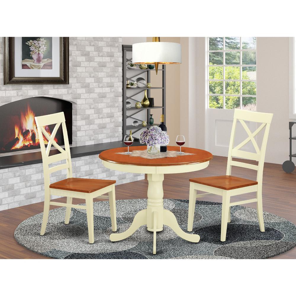 3  PC  Kitchen  nook  Dining  set  for  2-Kitchen  dinette  Table  and  2  Dining  Chairs. Picture 4