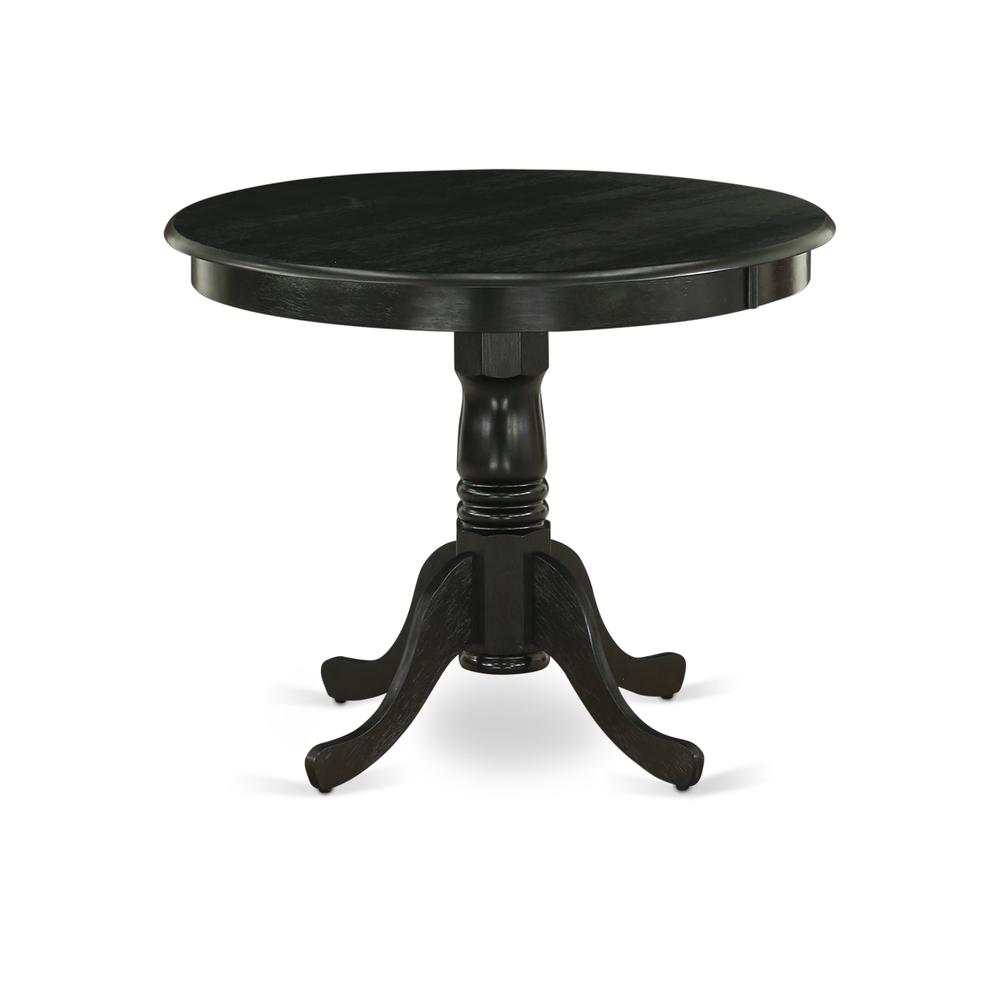 Dining Room Set Wirebrushed Black, ANLA3-ABK-47. Picture 3