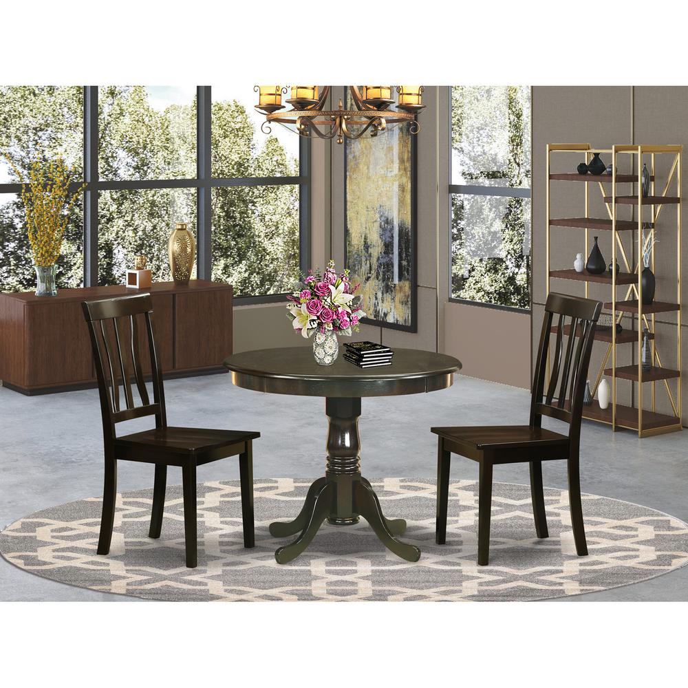 3  PC  Kitchen  Table  set-breakfast  nook  with  2  Dining  Chairs. Picture 2