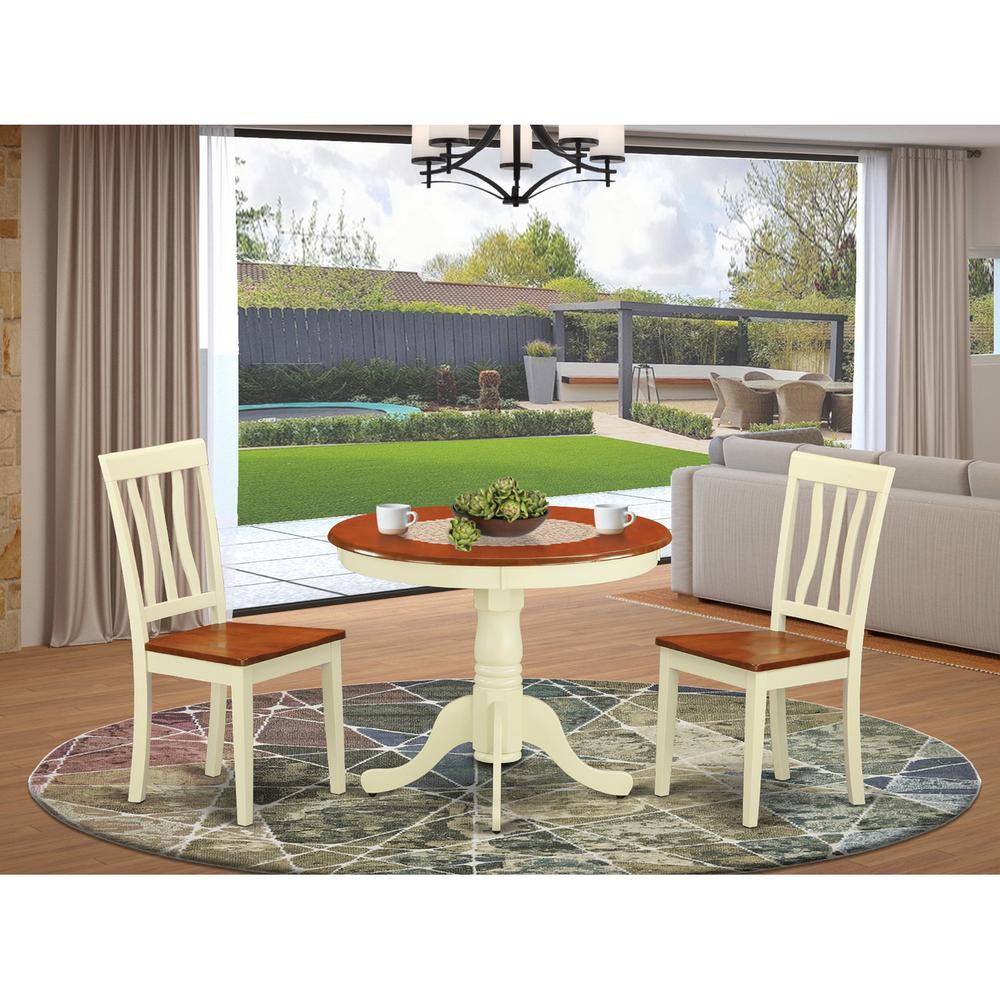 3 Pc Kitchen nook Dining set-Kitchen Table and 2 Chairs for Dining room. Picture 1