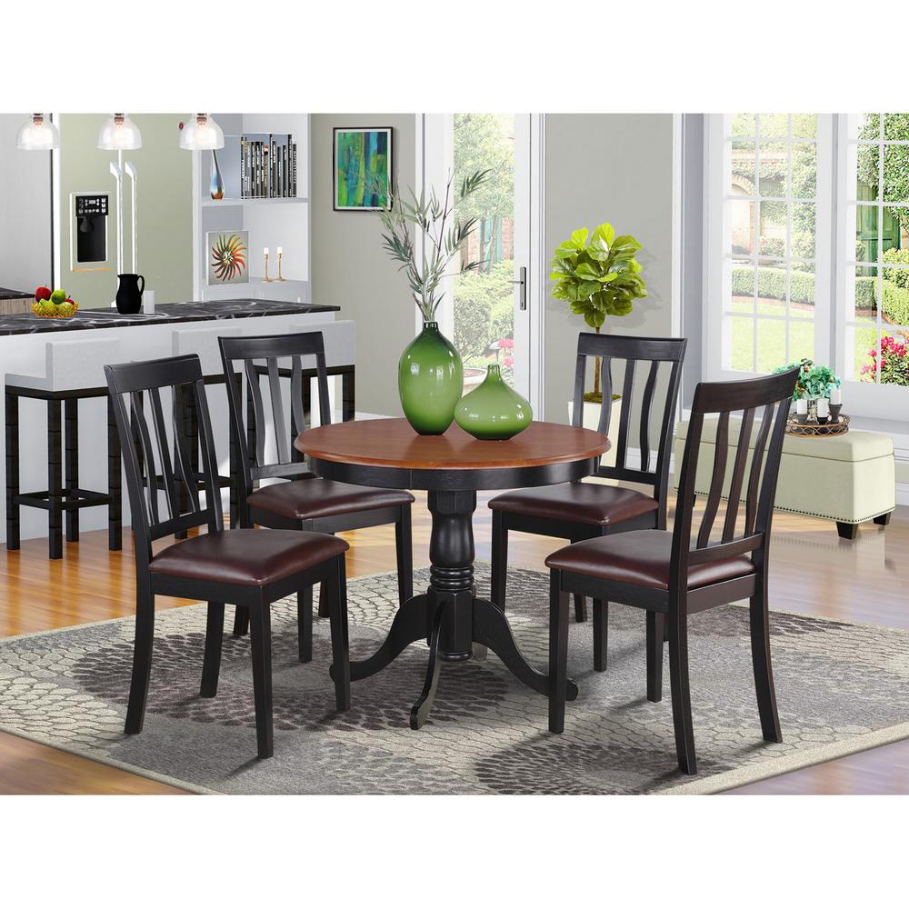 5  PC  Kitchen  nook  Dining  set-small  Table  as  well  as  4  Kitchen  Dining  Chairs. Picture 2