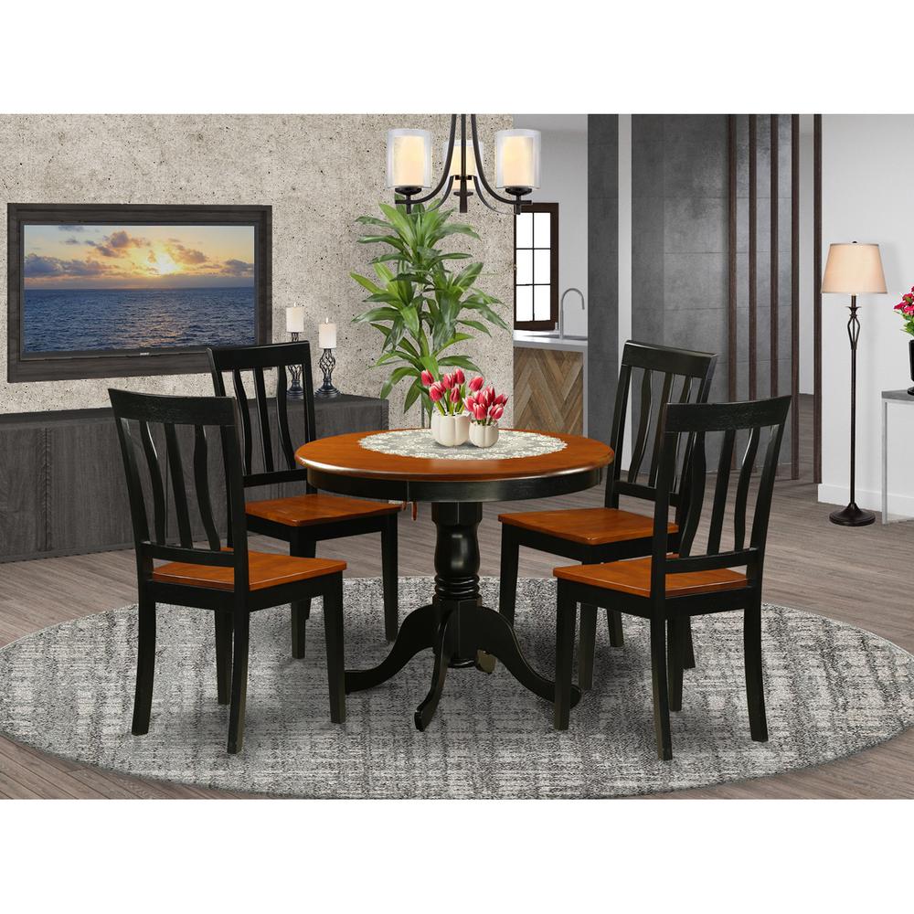 Dining  set  -  5  Pcs  with  4  Wood  Chairs. Picture 2