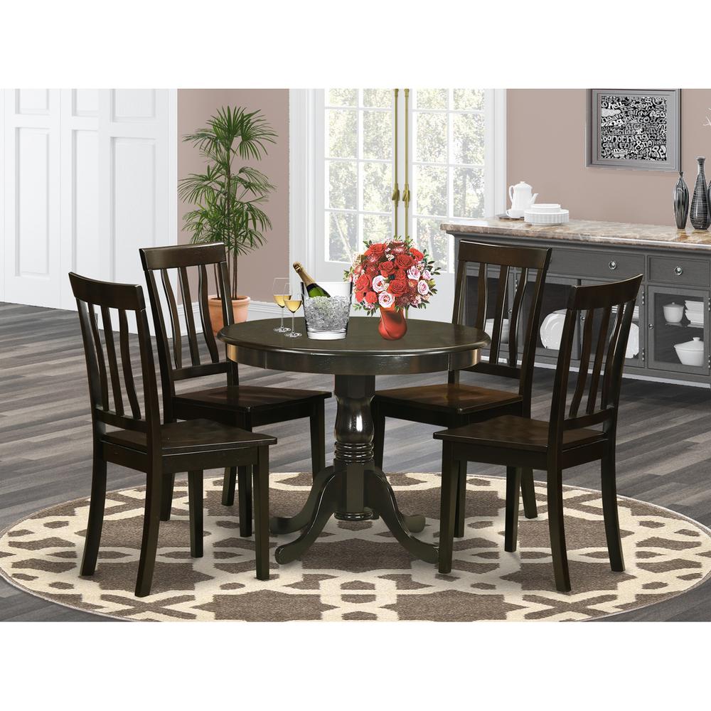 5  Pc  small  Kitchen  Table  set-breakfast  nook  plus  4  Dining  Chairs. Picture 2