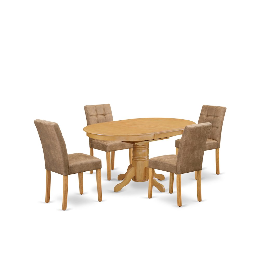 5 Piece Mid Century Modern Dining Set contain A Dinner Table. Picture 1