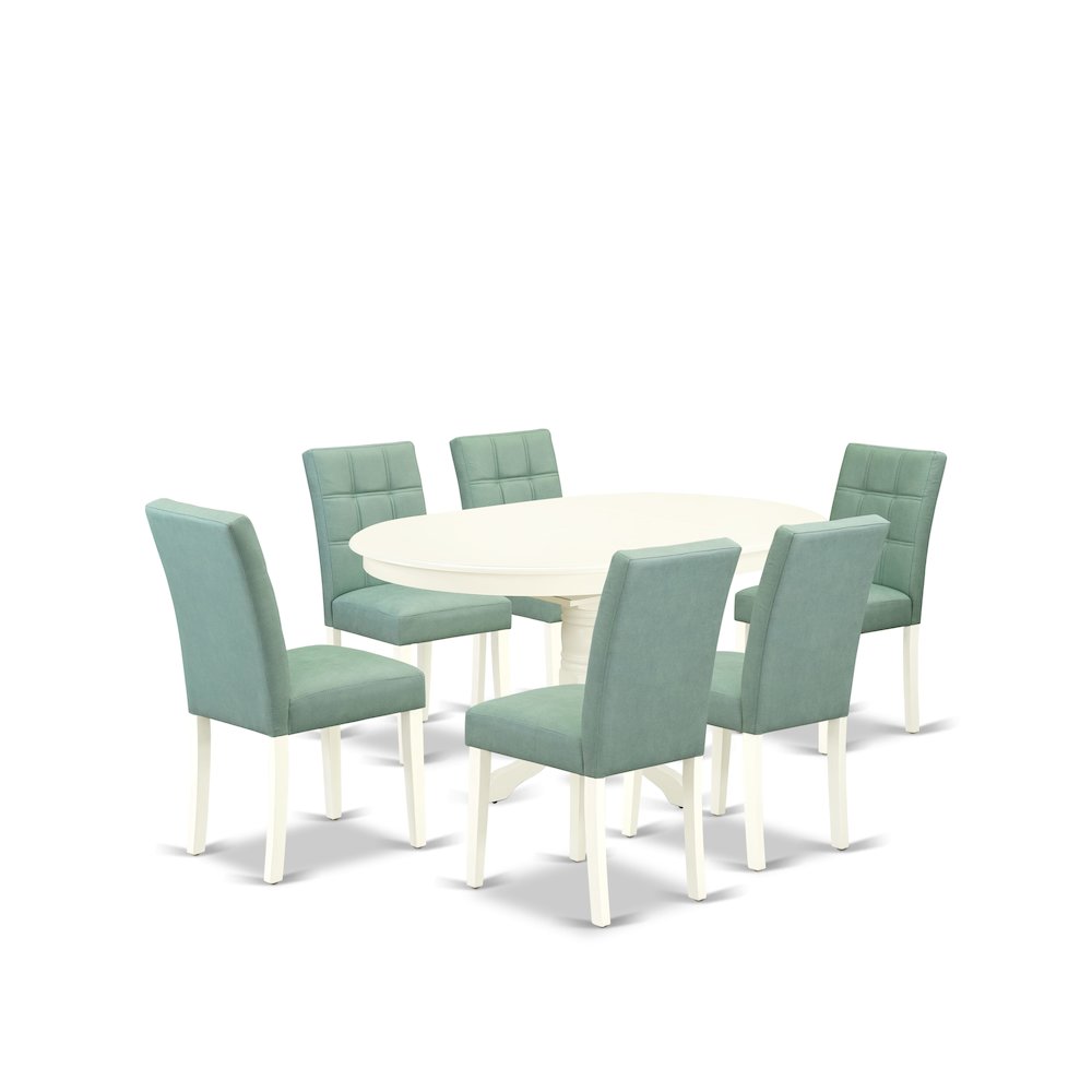 7 Piece Dining Table Set contain A Kitchen Table. Picture 1