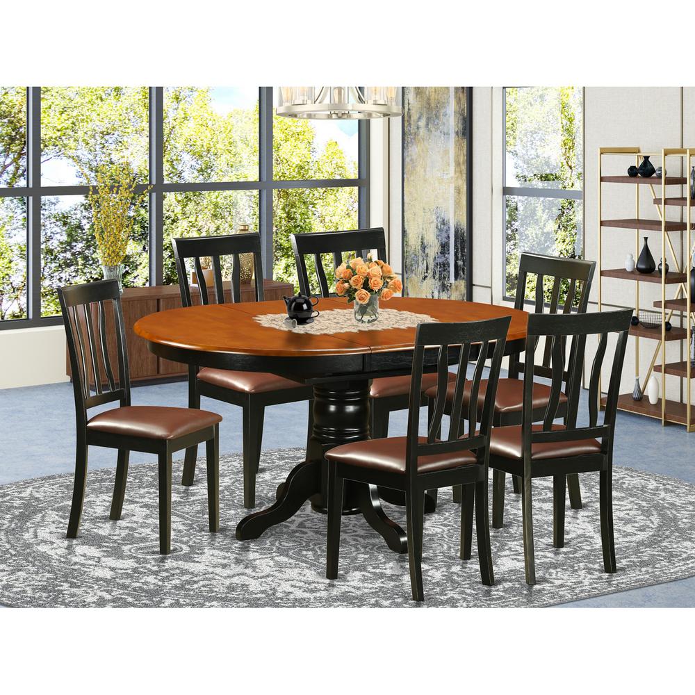 Dining  set  -  7  Pcs  with  6  Wooden  Chairs. Picture 4
