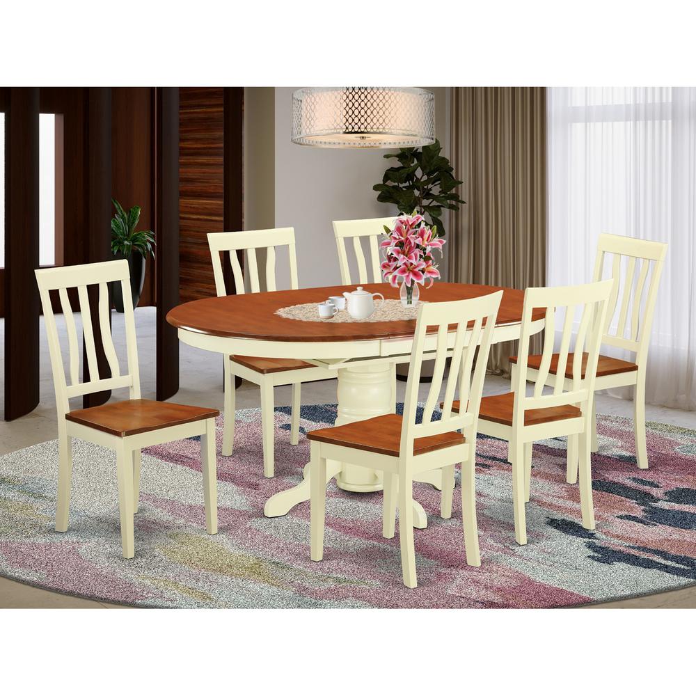7  Pcs  Dining  set  -Table  and  6  Kitchen  Chairs. Picture 1