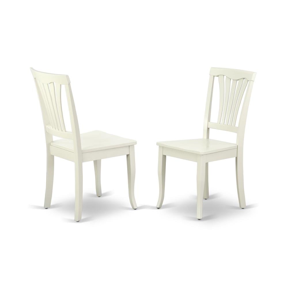 Linen-Upholstered Dining Chair with Wood Legs for Dining Room, Set of 2. Picture 1