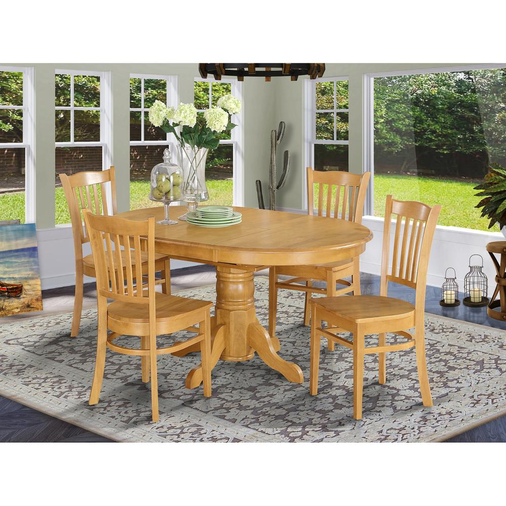 5  Pc  Dining  room  set  for  4-  Table  with  Leaf  and  4  Dining  Chairs.. Picture 2