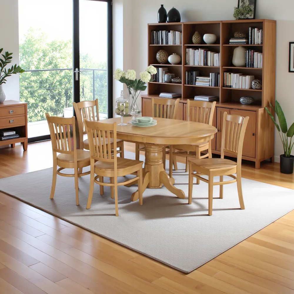 Elegant Wooden Dining Room Table Set for 4 – Kitchen Table and Chairs. Picture 2