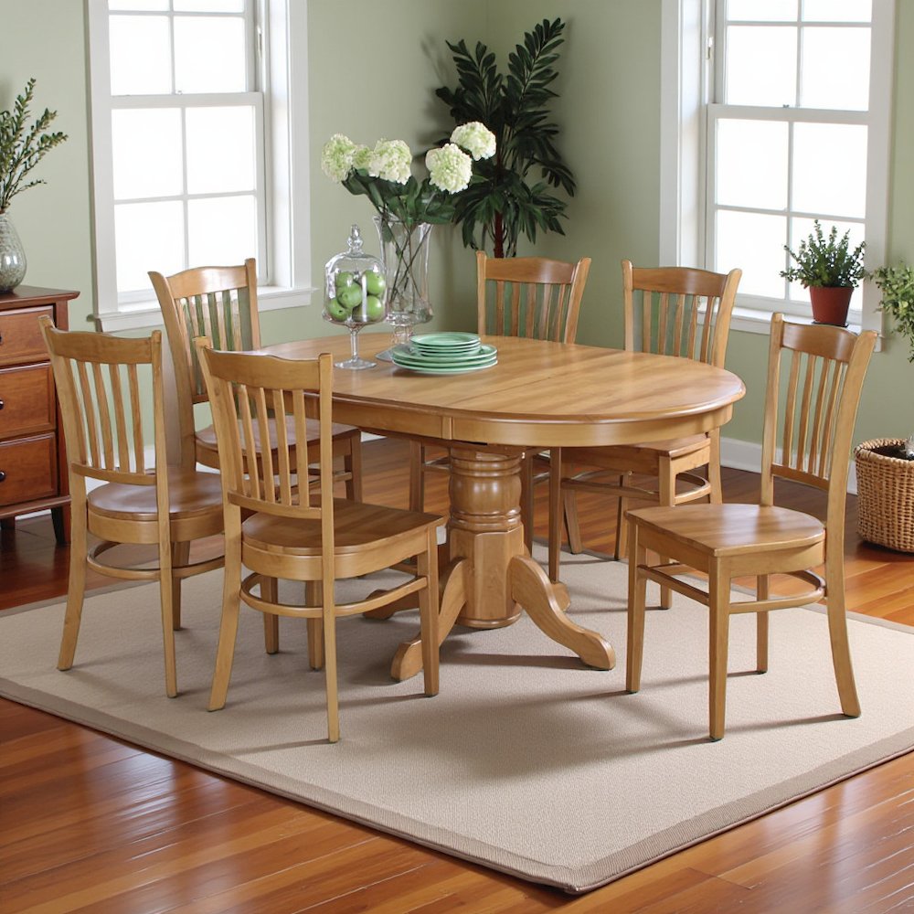 Elegant Wooden Dining Room Table Set for 4 – Kitchen Table and Chairs. Picture 3