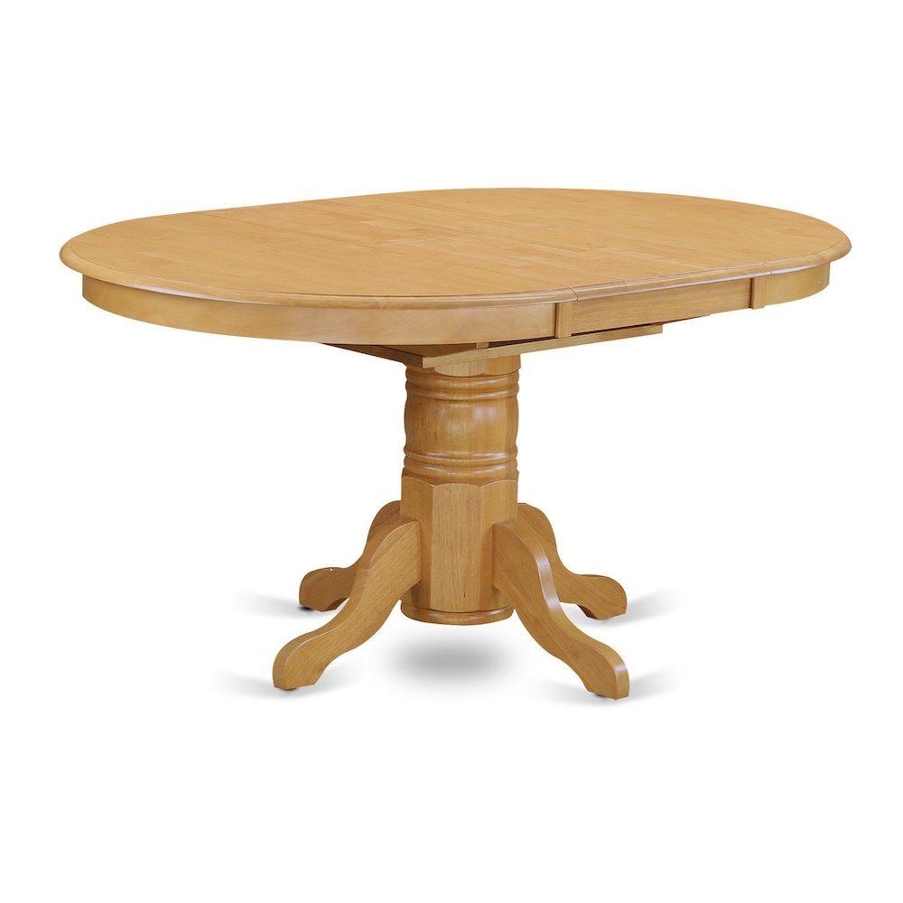 Elegant Oval Dining Table – Extendable Solid Wood Round Kitchen Table. Picture 1