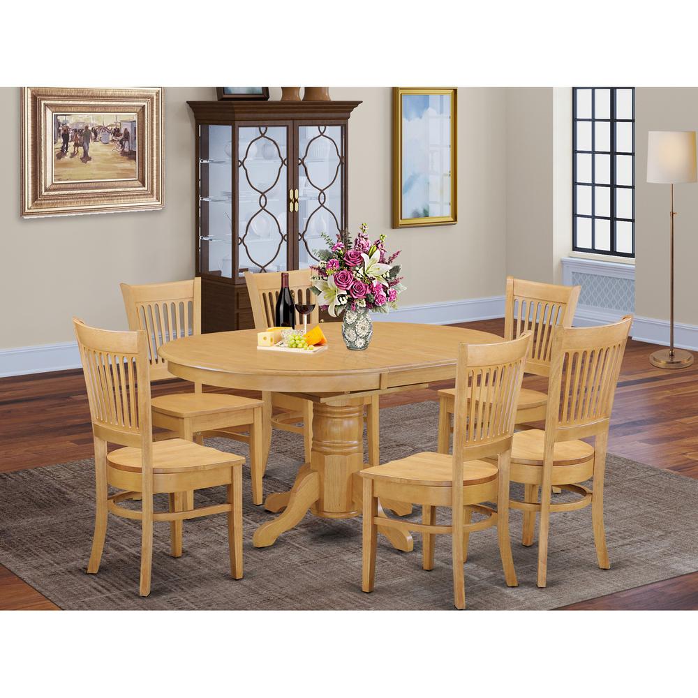 7  PC  Dining  room  set  for  6-Table  with  Leaf  and  6  Dining  Chairs.. Picture 2