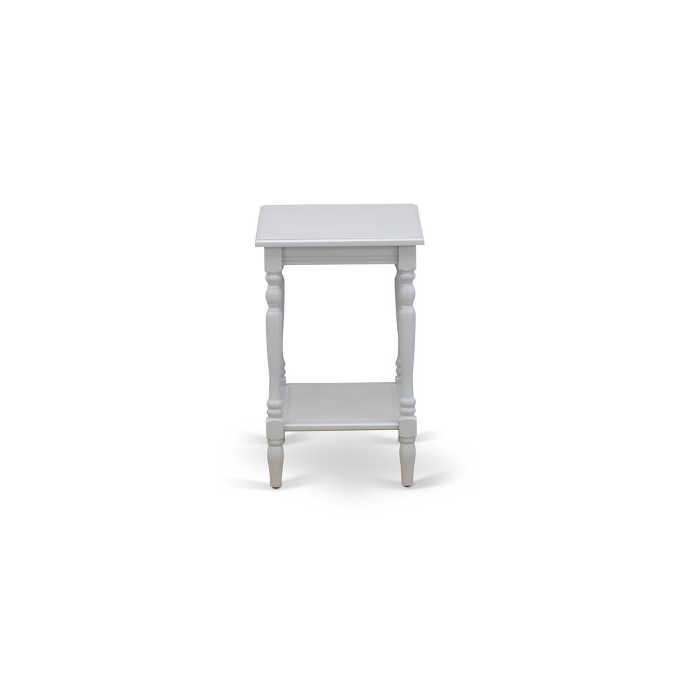 East West Furniture BF-14-ET Modern Nightstand with Open Storage Shelf - Mid Century Side Table for Small Spaces, Stable and Sturdy Constructed - Urban Gray Finish. Picture 4