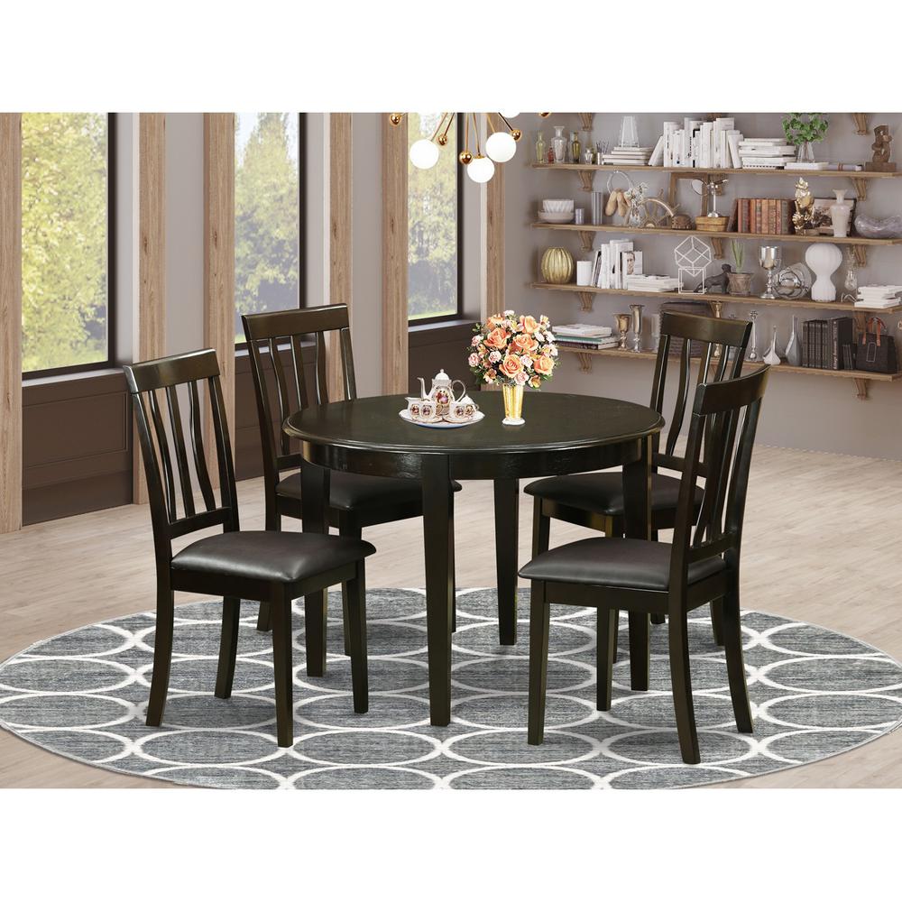 5  PC  small  Kitchen  Table  set-Kitchen  Table  and  4  Kitchen  Chairs. Picture 2