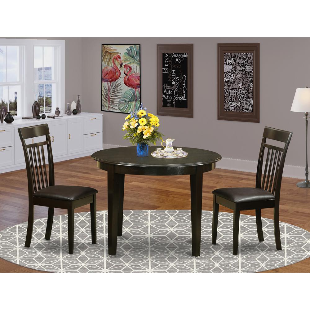 3  PC  small  Kitchen  Table  set-Kitchen  Table  and  2  Dinette  Chairs. Picture 2