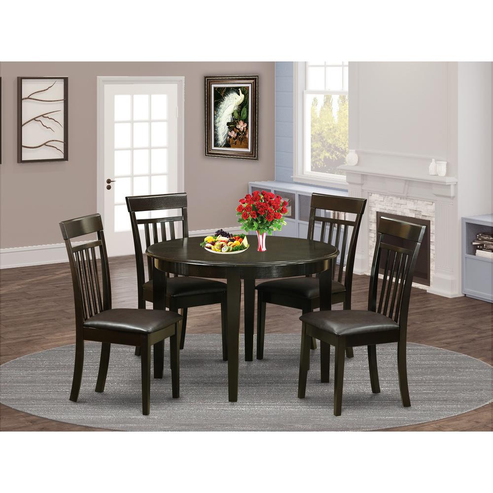 5  PC  Kitchen  nook  Dining  set-Kitchen  Table  and  4  Kitchen  Chairs. Picture 2