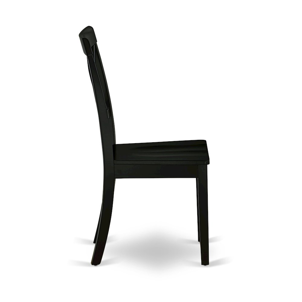 5-Piece Modern Dining Set, Black & Cherry. Picture 11
