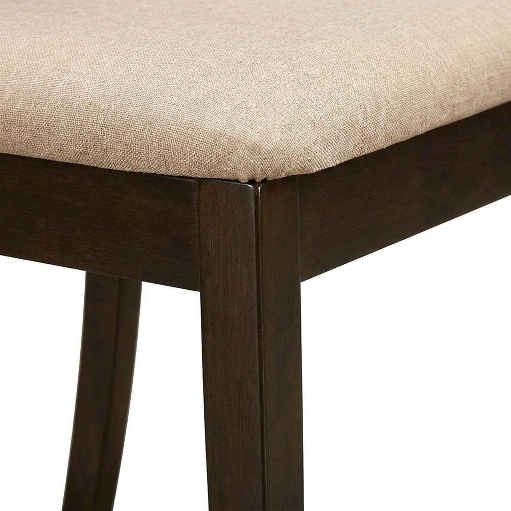 Solid Wood X-Back Dining Chair with Microfiber Upholstered Seat for Dining Room, Set of 2. Picture 8