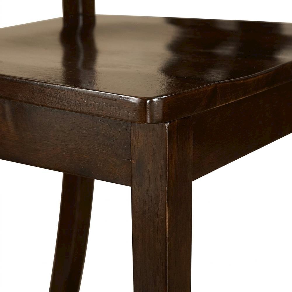 Solid Wood X-Back Dining Chairs with Wood Seat for Dining Room, Set of 2. Picture 8