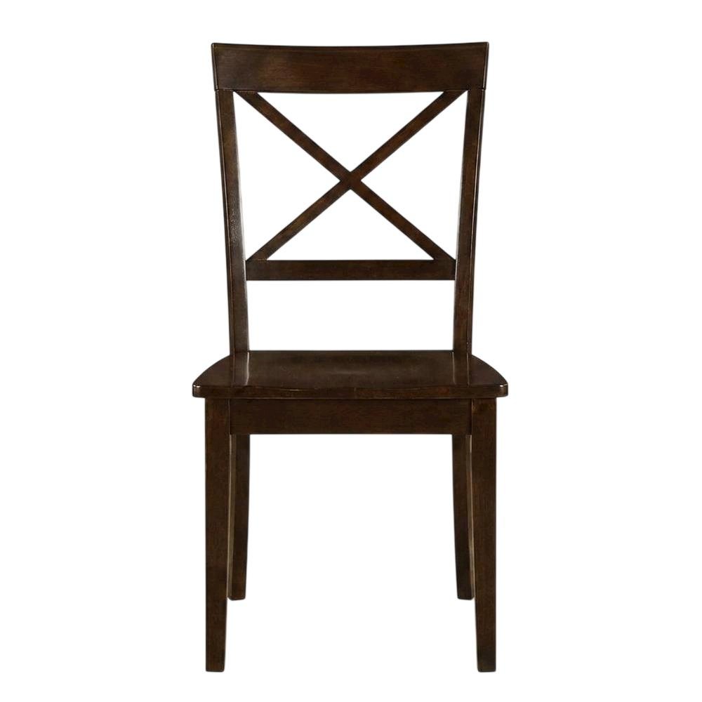 Solid Wood X-Back Dining Chairs with Wood Seat for Dining Room, Set of 2. Picture 2
