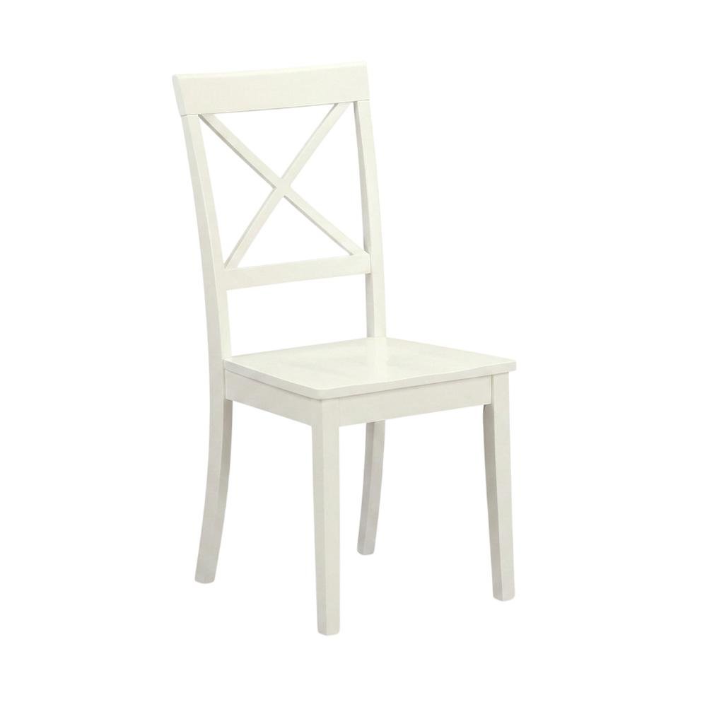 Solid Wood Farmhouse Dining Chairs with X-Back for Dining Room, Set of 2. Picture 5