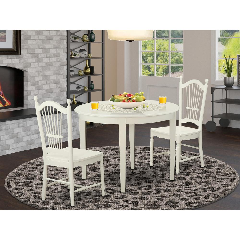 3  Pc  Kitchen  nook  Dining  set-Table  and  2  Dining  Chairs. Picture 2