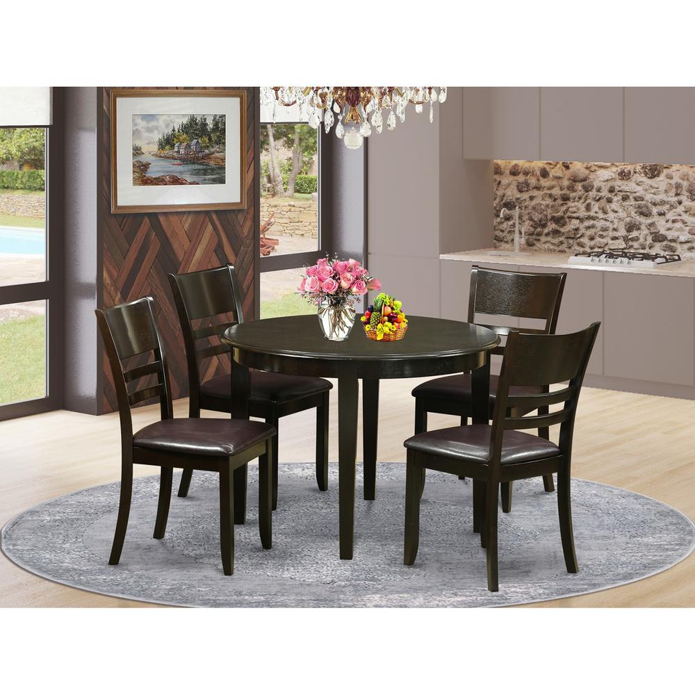 5  PC  small  Kitchen  Table  set--Kitchen  Dining  nook  and  4  Kitchen  Chairs. Picture 4