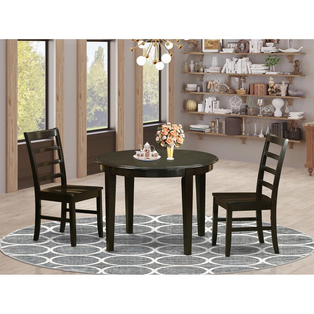 3  Pc  small  Kitchen  Table  and  Chairs  set-Table  and  2  Wood  Dining  Chairs. Picture 2