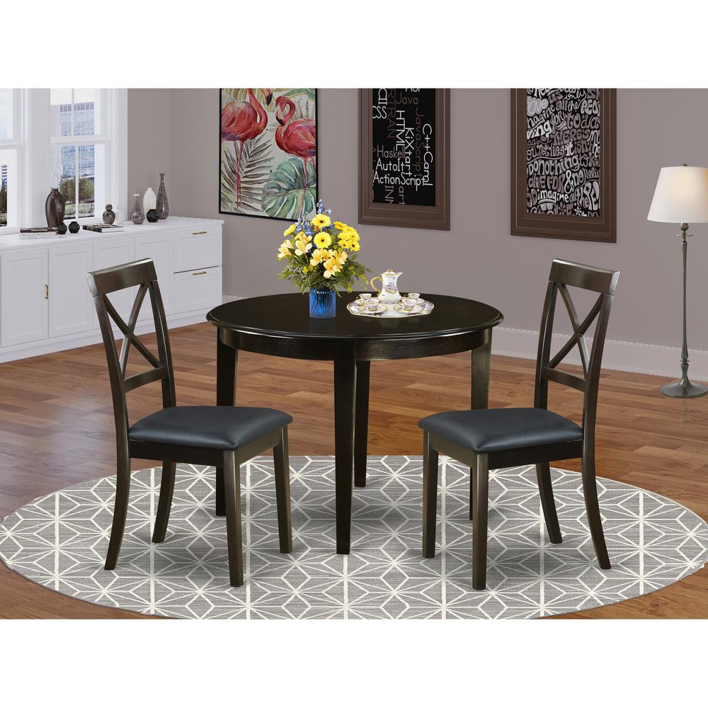 3  Pc  small  Kitchen  Table  set-round  Table  and  2  Dining  Chairs.. Picture 2