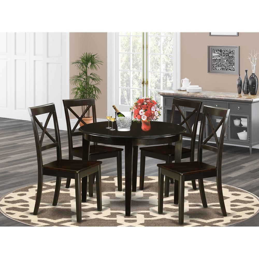 5  Pc  small  Kitchen  Table  set-round  Table  and  4  Kitchen  Chairs. Picture 2