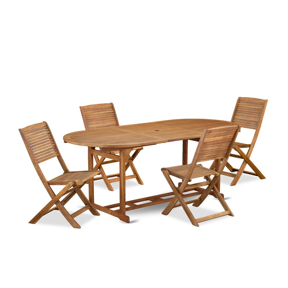 5 Piece Patio Dining Furniture Set. Picture 6