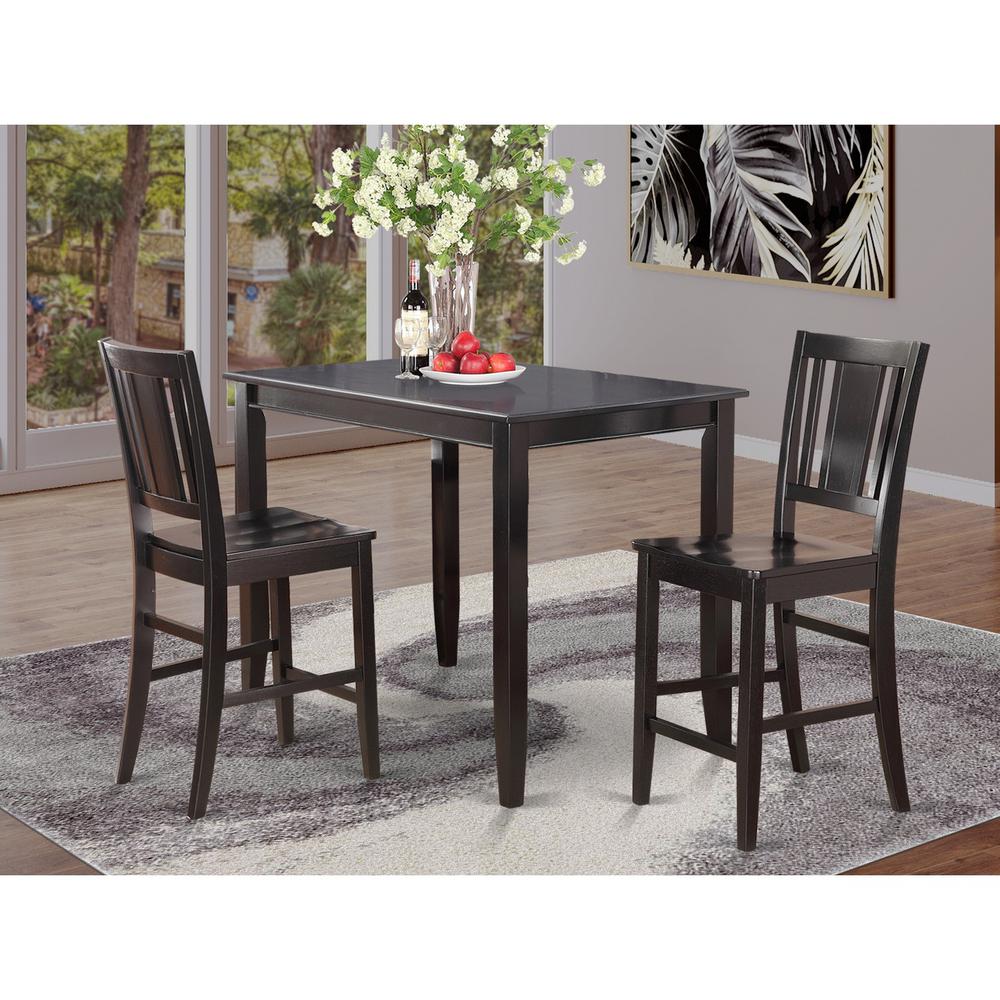 3  Pc  pub  Table  set-high  Table  and  2  Kitchen  counter  Chairs. Picture 4