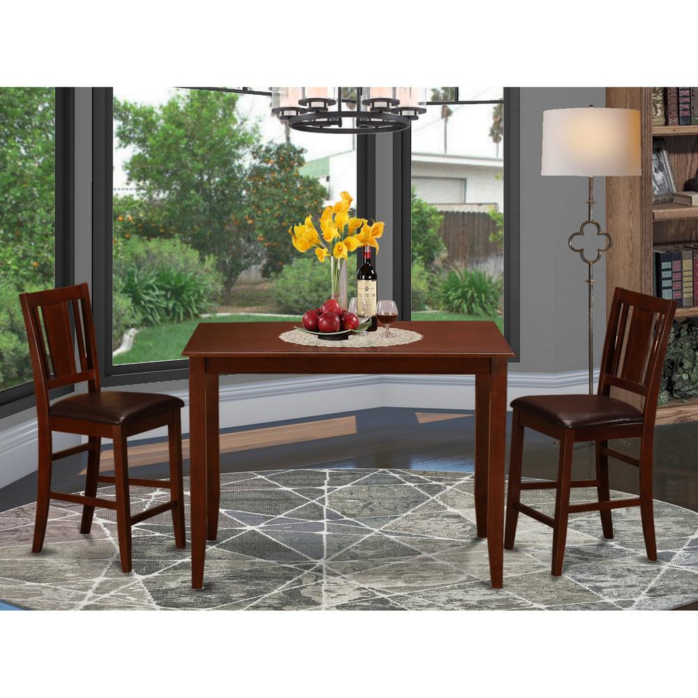 3  Pc  Counter  height  Table  set-counter  height  Table  and  2  counter  height  Chairs.. Picture 1