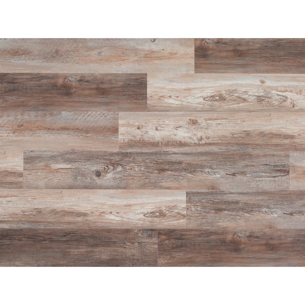 EVA Backing SPC Wood Flooring Planks, Taupe Gray 4mm x 7" x 48" with 20mil Wear Layer and I4F Click Locking, 30 sq ft /Case. Picture 1