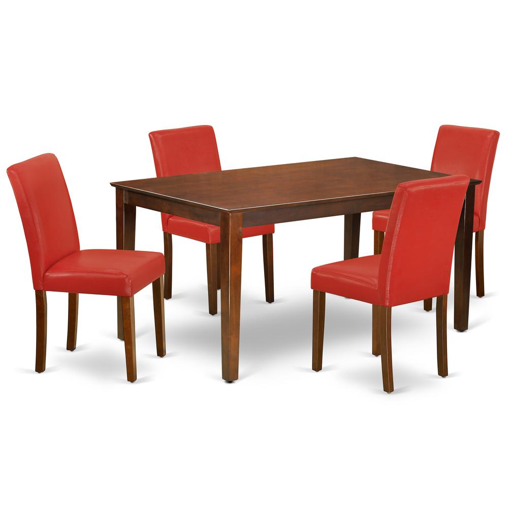 Dining Room Set Mahogany, CAAB5-MAH-72. Picture 1