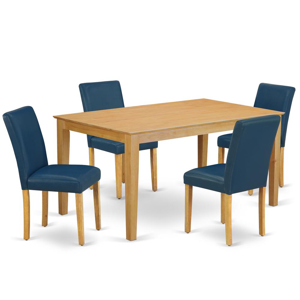 Dining Room Set Oak, CAAB5-OAK-55. Picture 1