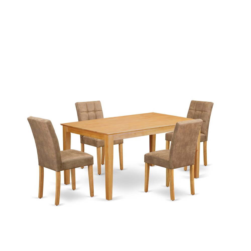 5 Piece Mid Century Modern Dining Table Set. Picture 1