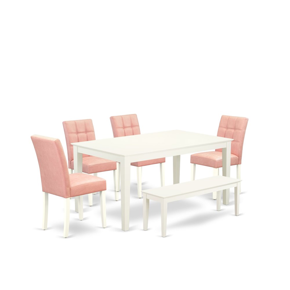 6 Piece contain A Mid-Century Table Set Kitchen Table. Picture 1