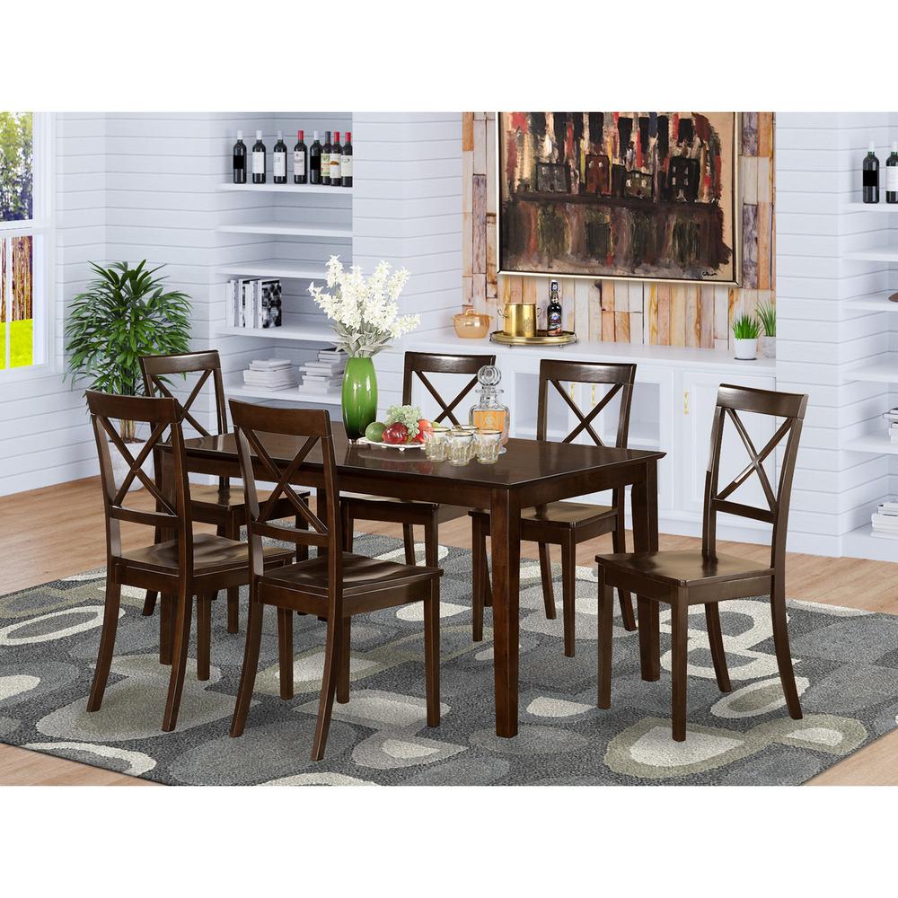 7  Pc  formal  Dining  room  set  -  Table  and  6  formal  Dining  Chairs. Picture 4